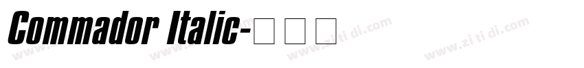Commador Italic字体转换